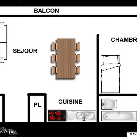 Avec Balcon, Aux Pieds Des Pistes, 5 Pers - La Croisette, Les Menuires - Fr-1-452-250 Saint-Martin-de-Belleville